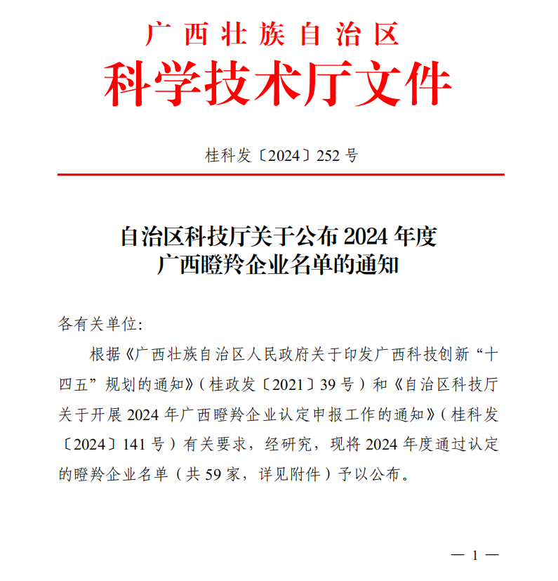 創(chuàng)新高地，瞪羚飛躍！皇氏集團旗下兩家企業(yè)獲“廣西瞪羚企業(yè)”認(rèn)定！